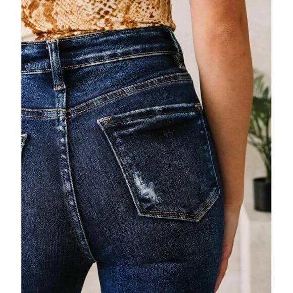 Flying Monkey Women's Blue Morrison High Rise Skinny Jeans - Picture 6 of 14